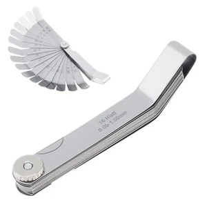 16 Blade Curved Feeler Gauge Gap Thicknes Measure Metric for Woodworking - Picture 1 of 1