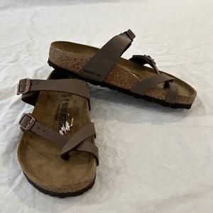 Birkenstock Mayari Birko-Flor Sandale, braun, Größe 37EU 6-6,5 US - Bild 1 von 12