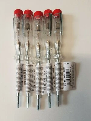 5x Spannungsprüfer Stromprüfer Phasenprüfer 140mm, 110-250V VDE made in Germany - Bild 1 von 2