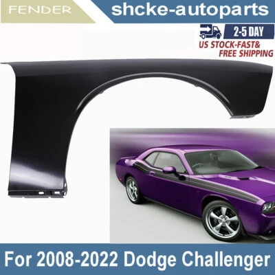 New Primed Steel Front Right Side Fender For 2008-2022 2023 Dodge Challenger Foto 1 de 4