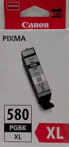 Canon 580 XL, Black, for Pixma, PGI-580XL, NEW / OVP Original Genuine 580XL - Afbeelding 1 van 8