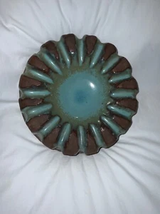 Vintage Harding schwarzer Aschenbecher Zigarre Pfeife Schmuck schwer aqua natur 1968 signiert - Bild 1 von 14