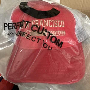 Mütze Kappe San Francisco Football Trucker Druckknopflasche rot Freizeit kostenloser Versand - Bild 1 von 4