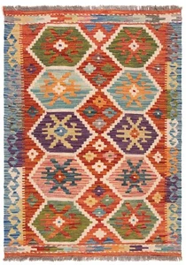 Kelim Afghan Handgewebter Orientteppich 120x85 cm-Nomadic,kilim,Carpet,Rug,Orang - Picture 1 of 10