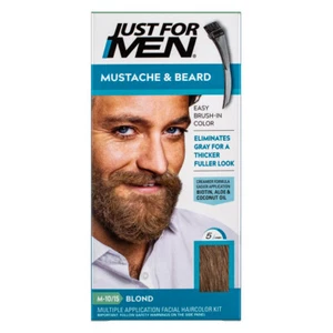 5 Pack Just For Men Easy Brush In Mustache & Beard Color, Blond M-10/15 - Picture 1 of 4