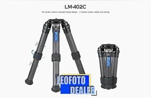Trípode de fibra de carbono Leofoto LM-402C con cuenco y bolsa de 100 mm/máximo 110 lb - Imagen 1 de 12
