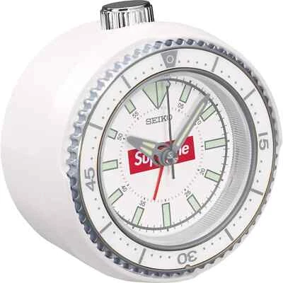 Supreme SEIKO MAI ALARM CLOCK White 25ss NEW Japan - Image 1 of 3