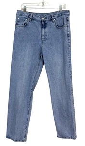 Massimo Dutti Womens High-Waisted Straight-Leg Jeans Blue Size 10 - Picture 1 of 7