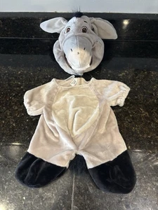 Build A Bear Shrek der dritte ESEL Plüsch Kostüm Outfit 2-teiliges Set Body Maske - Bild 1 von 7