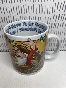 Disney Store Mug Grumpy " I Don't Have to be Grumpy" Oversized Large Mug - Picture 1 of 11