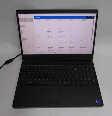 Dell Precision 7560 15" I9-11950H  64GB RAM RTX A2000 NO HDD/OS - Hinge Damage - Image 1 of 4