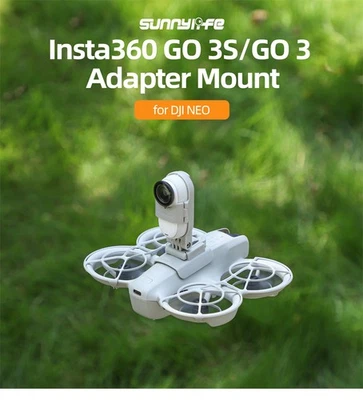 Drone Expansion Mount Action Camera Holder Adapter for DJI NEO/Insta360 GO3S/GO3 - Image 1 of 4