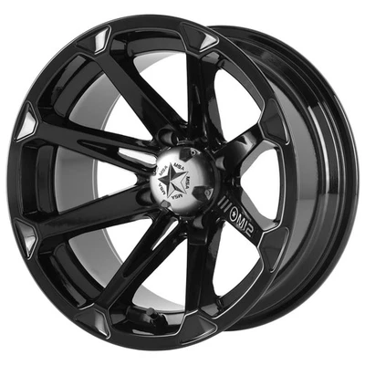MSA M12 Diesel 18x7 4x156 +10mm Gloss Black Wheel Rim 18" Inch - Image 1 of 4