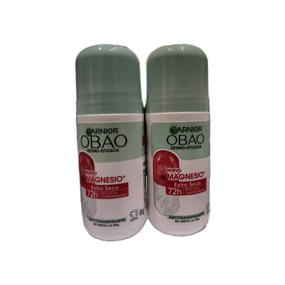 OBAO DERMO-EFICACIA  2pk Magnesio Extra Seco Roll on 65g - Image 1 of 1
