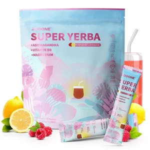 Super Yerba Mate Instant Powder - Raspberry Lemonade Flavor | 30 Servings Cle... - Picture 1 of 6
