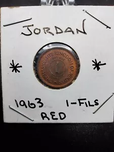 COIN Jordan 1 fils 1963 ~ Uncirculated, Toned - Picture 1 of 2