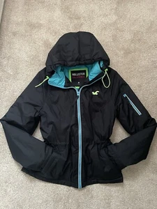 Hollister Navy Blue Thick Windbreaker Jacket M - Picture 1 of 15