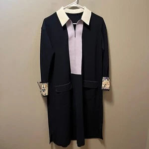 Marie Saint Pierre Yellowstone Dress In Midnight Navy Blue Size 0 Small - Picture 1 of 9