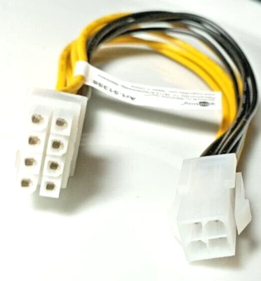 PCi-E PCIe Stromkabel Kabel Adapter 4 Pin P4 Buchse 8 P Stecker ATX ATX12 🟢 - Bild 1 von 2