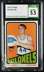 1972-73 Topps  #230 Dan Issel Graded SGC 5.5 , KENTUCKY COLONELS