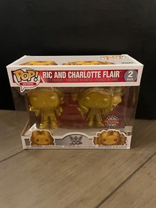 Funko POP! WWE: Ric And Charlotte Flair 2-Pack Exclusive Special Edition Sticker - Picture 1 of 5