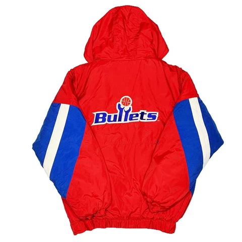 Vtg Rare NBA Washington Bullets Starter Jacket. Mens Large Cover