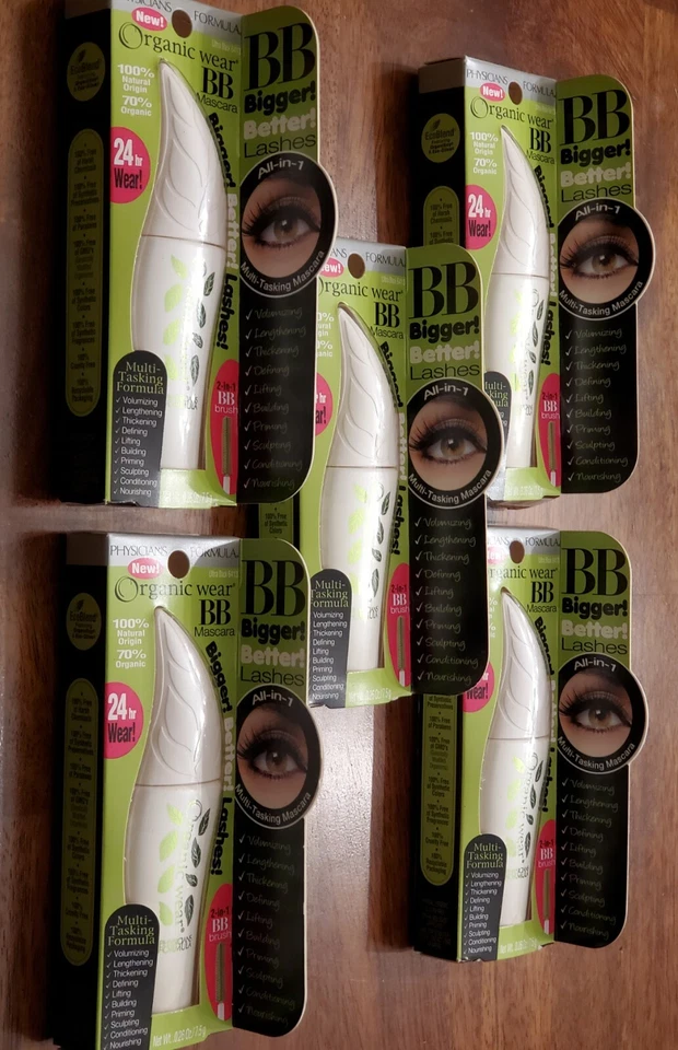 Physicians Formula Organic Wear BB Mascara 6413 Ultra Black NIB (Lot of 5) NEW - Image 1 of 4