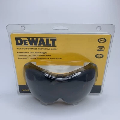 Corrector de gafas de seguridad DEWALT molde doble con lente antiniebla transparente DPG82 Foto 1 de 2