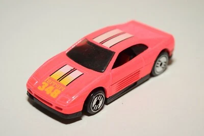 V 1:64 HOTWHEELS FERRARI 348 ROSA FLUORO OTTIME CONDIZIONI - Immagine 1 di 3