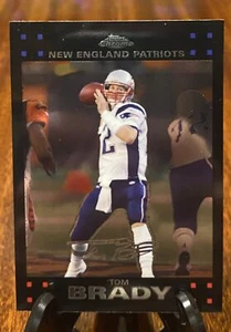 2007 Topps Chrome Black #TC6 Tom Brady New England Patriots - Picture 1 of 2