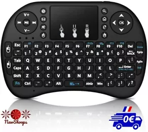 Mini Clavier Sans Fil 2.4GHz Pavé Tactile Android TV Box Smart TV Netflix Prime - Photo 1/7