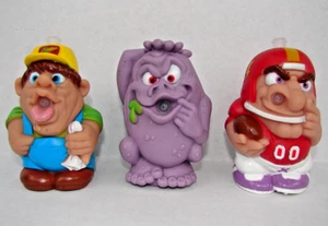 RARE 1997 TOWN LAKE BOOGER BLASTERS COMPLETE SET OF 3 FARMER FOOTBALL MONSTER - Picture 1 of 9