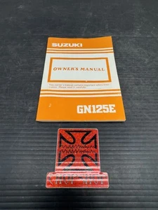  SUZUKI GN125E GN-125 ORIGINAL OWNERS MANUAL BOOK GUIDE - Picture 1 of 5