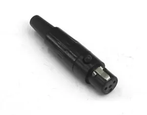 New Switchcraft TA4FX 4-Pin Female Tiny XLR In-Line Connector, Black Finish. CA - Picture 1 of 1