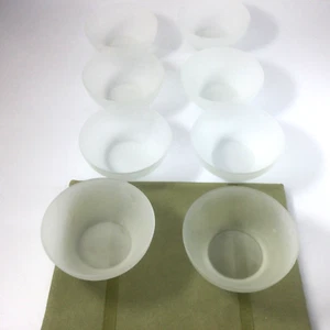 Kleine 4" Schüsseln Milchglas Eis Dessert Früchte Menge 8 - Bild 1 von 5