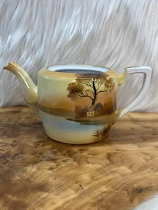 Vintage Noritake Tree in the Meadow Teapot No Lid Hand Painted Japan Vase - Picture 1 of 16
