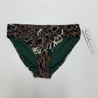 NICOLE MILLER Womens Sz 8 animal print swim bikini bottom - Image 1 of 4