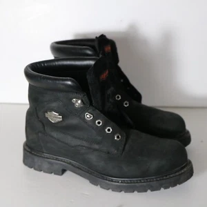 Botas de motocicleta Harley Davidson Badlands para hombre 11 negras con cordones para motociclista - Imagen 1 de 7