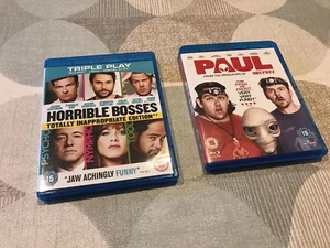 Blu Ray comedy collection Horrible Bosses Triple play & Paul : Christmas present - Imagen 1 de 6