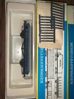Piko 5/6416/155 HO Rungenwagen Pole Car / Flat freight 1:87 Grey original - Image 1 of 4