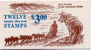 Scott # BK152 Jack London (Call of the Wild) Booklet of 12 stamps - MNH
