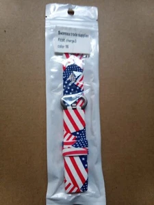 For Fitbit Charge 3 or 4, Strap, Stars And Stripes Design ,Watch Strap Silicone - Picture 1 of 12