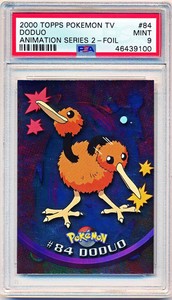 2000 Pokemon Topps TV Animation Series 2 Doduo Foil #84 PSA 9 - POP 3