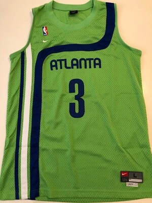 Atlanta Hawks L Nike #3 Shareef Abdur-Rahim ‘70-‘73 Throwback Jersey - Image 1 of 4