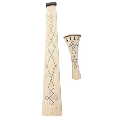 Diapasón de violín de 5 cuerdas estilo barroco + colas diseño tallado en madera de arce Foto 1 de 3