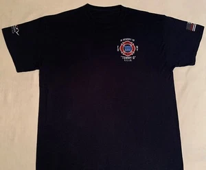 T-shirt FDNY NYC vigili del fuoco New York City taglia XL nuova polizia di New York 9/11 WTC 343 PAPD - Foto 1 di 8