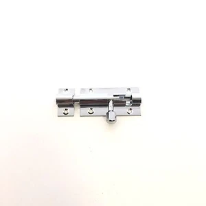 Barrel Bolt Solid Polished Chrome Straight 2"/50mm With Screws - Picture 1 of 1