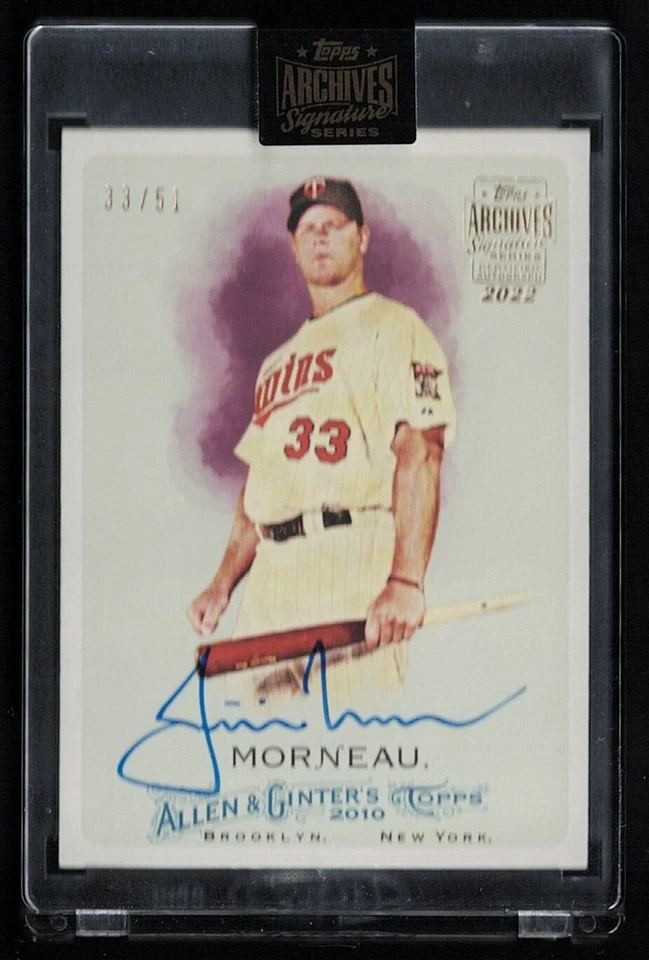 2022 Topps Archives Signature Series Allen & Ginter's Auto Justin Morneau 33/51 - Image 1 of 1