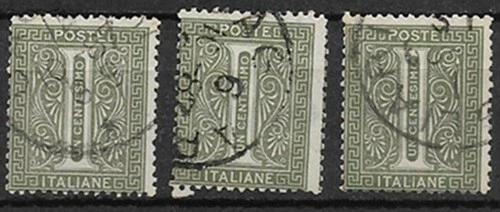 ITALY  LOT  Sc 24bx3 INVERTED WMK USED  FVF - Image 1 of 1
