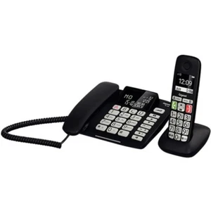 Gigaset - DL780 Plus - Phone for Senior Wired And Wireless - Black - New - Zdjęcie 1 z 4